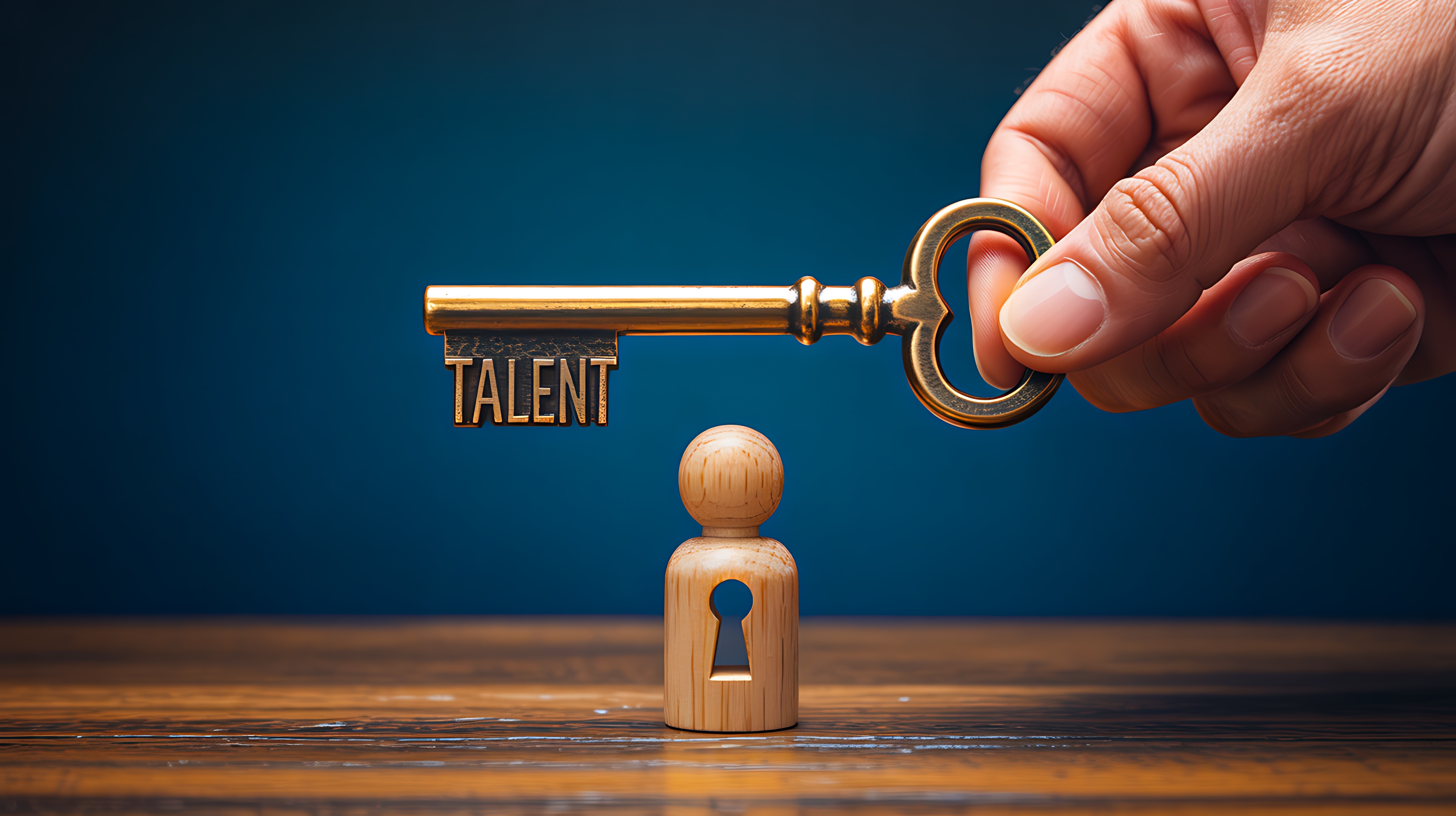 Hand offering golden key - symbolizing valuable partnerships and collaboration